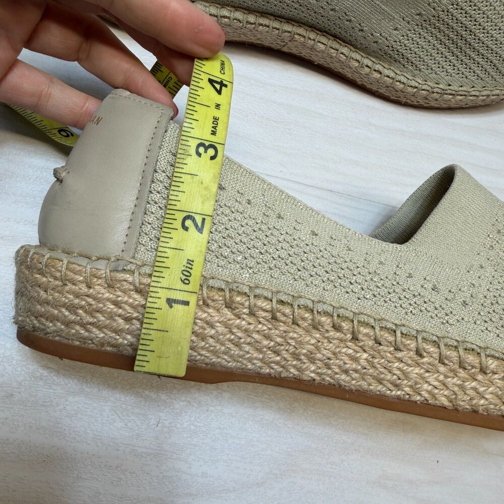 Cole Haan Cloudfeel Stitchlite Espadrille Loafers Women's Size 10 Beige Slip On - Picture 9 of 9